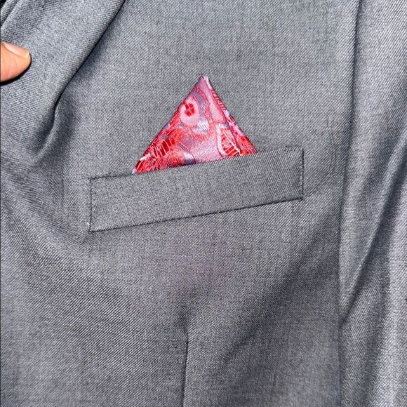 Isaac Mizrahi BOYS Gray classic blazer size 10 NWT - Picture 5 of 11